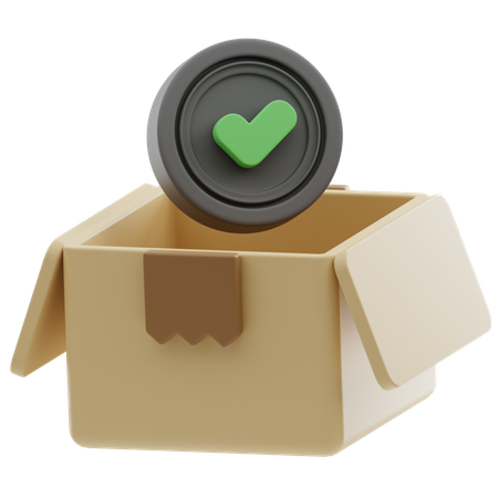 Verified Package  3D Icon