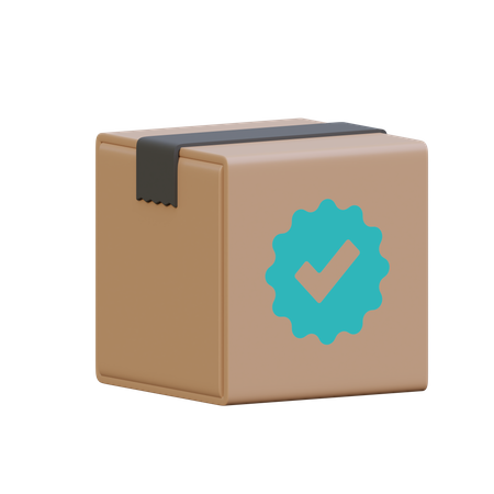 Verified Package 3D Icon