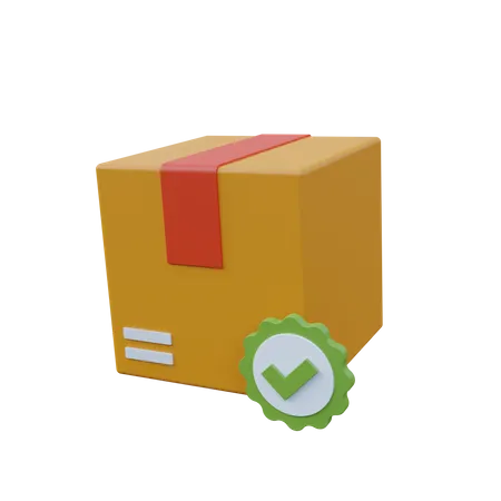 Package Verified Delivery 3D Icon
