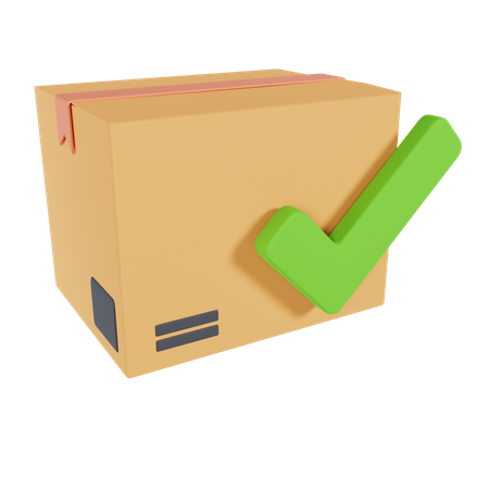 Verified Parcel  3D Icon