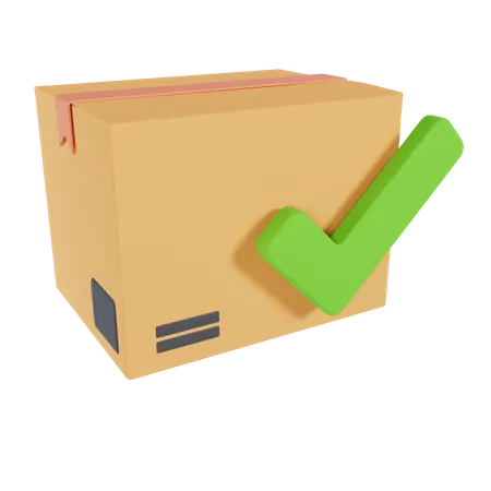 Verified Parcel  3D Icon