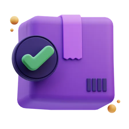 Verified Parcel  3D Icon