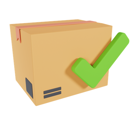 Verified Parcel  3D Icon