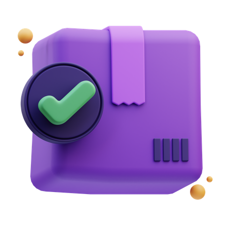 Verified Parcel  3D Icon