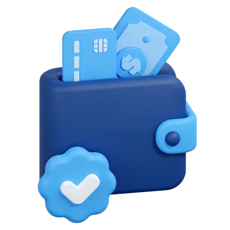 Verified payment  3D Icon