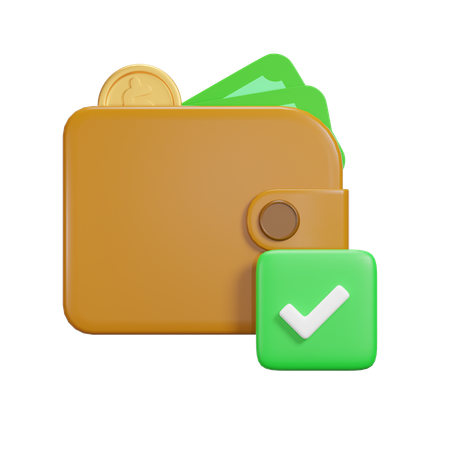 Verified Payment  3D Icon