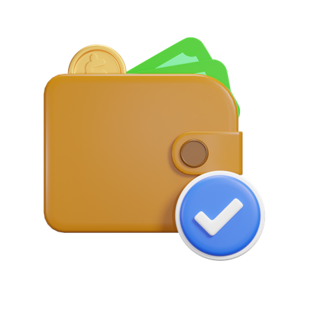 Verified Payment  3D Icon