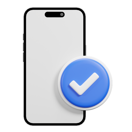 Verified Phone  3D Icon