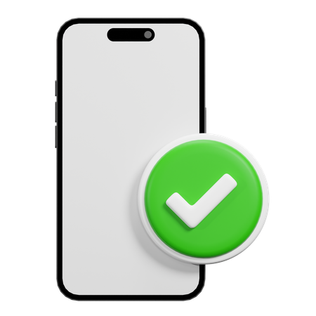 Verified Phone  3D Icon