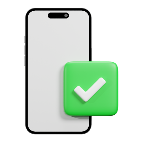 Verified Phone  3D Icon