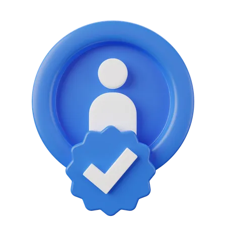 Verified Profile Account  3D Icon