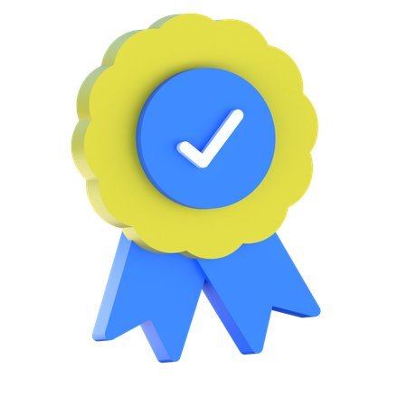 Verified Quality Badge  3D Icon