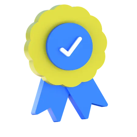 Verified Quality Badge  3D Icon