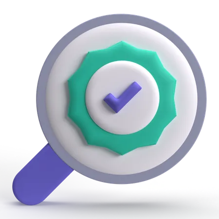 Verified Search  3D Icon