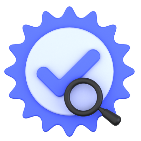 Verified Search  3D Icon