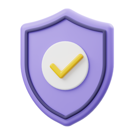 Verified Security  3D Illustration