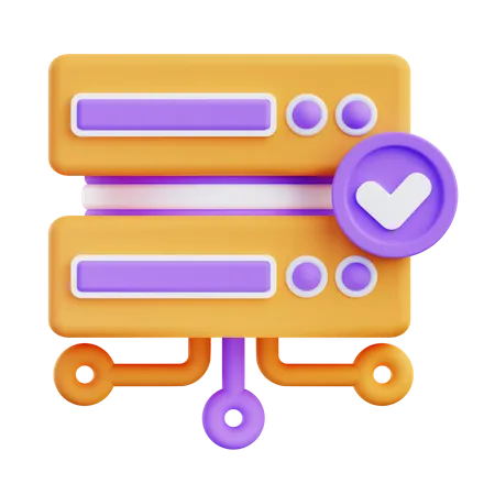 Verified Server  3D Icon