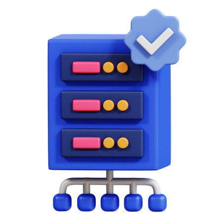 Verified Server  3D Icon