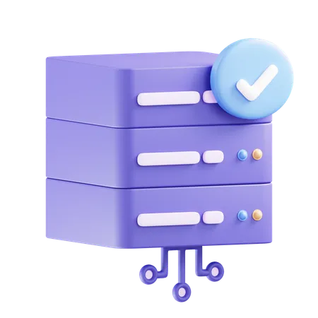 Verified Server  3D Icon