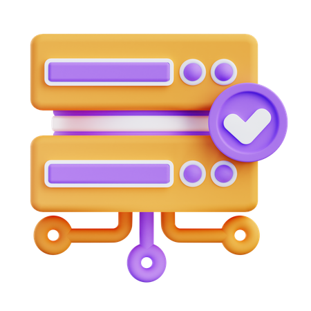 Verified Server  3D Icon