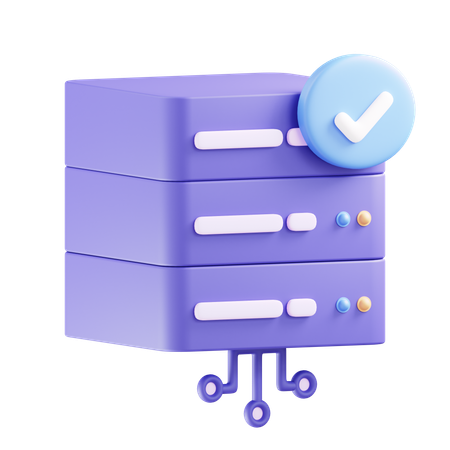 Verified Server  3D Icon