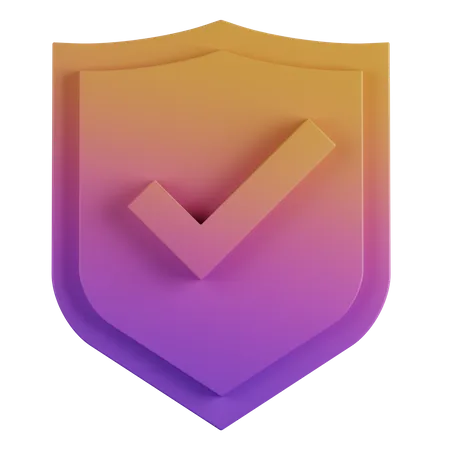 Verified Shield  3D Icon