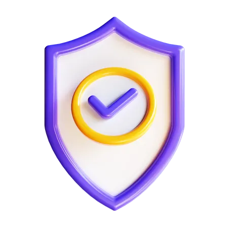 Verified Shield  3D Icon