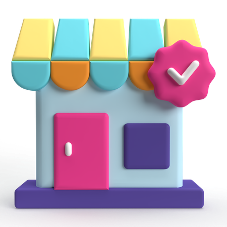 Verified Shop  3D Icon