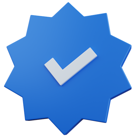 Verified Sign  3D Icon
