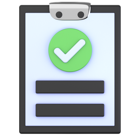 Verified Task  3D Icon