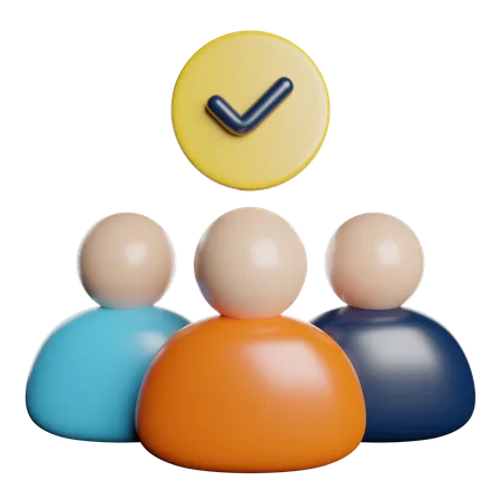 Verified Team Employee 3D Icon