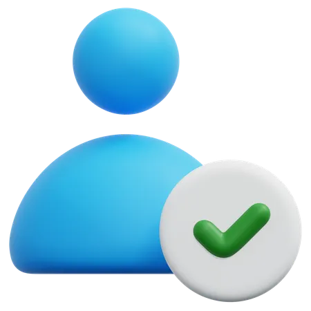 검증된 사용자  3D Icon