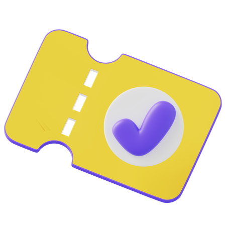 Verified Voucher  3D Icon