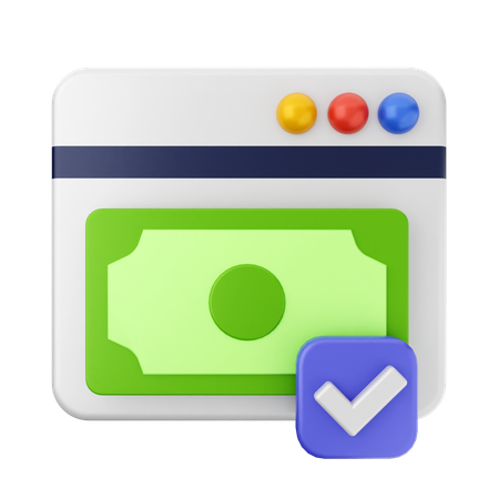 Verified Website Payment  3D Icon