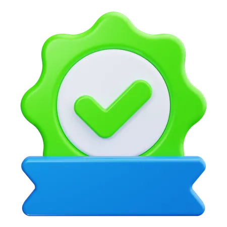 Vérifier le badge  3D Icon