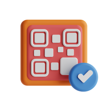 Vérifier le code-barres  3D Icon