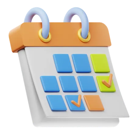 Vérifier l'horaire  3D Icon