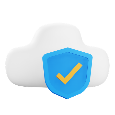 Vérifier la protection du cloud  3D Icon