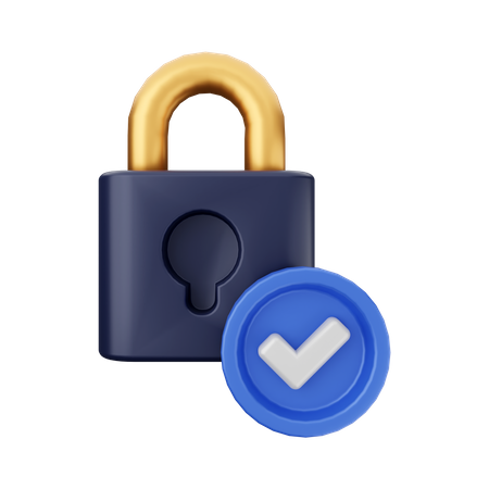Vérifier le cadenas  3D Icon