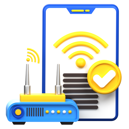 Vérifier le Wi-Fi  3D Icon