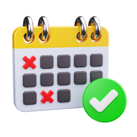 Vérifier l'horaire  3D Icon