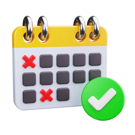 Vérifier l'horaire  3D Icon