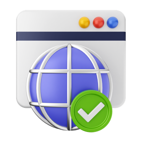 Vérifier sur Internet  3D Icon