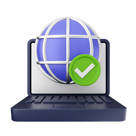 Vérifier sur Internet  3D Icon