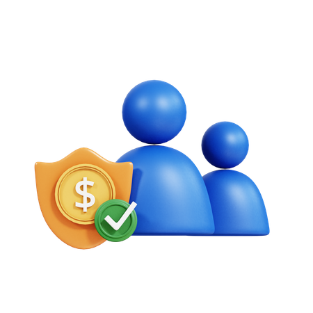 Verifique investidores  3D Icon
