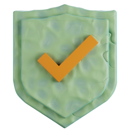 Verifizierter Schild  3D Icon