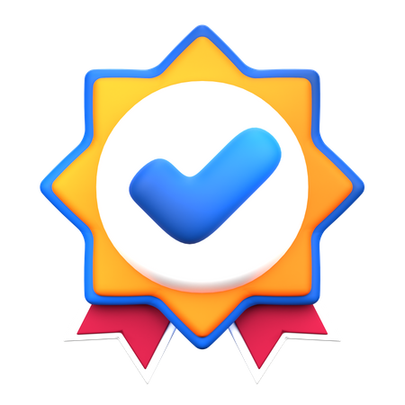 Verifizierte Medaille  3D Icon