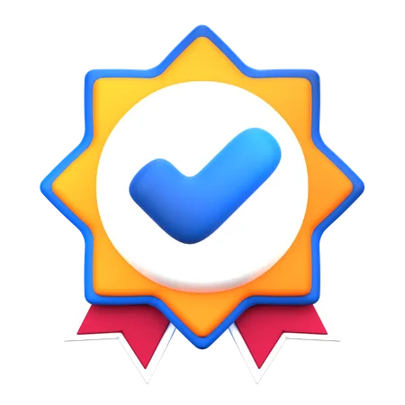 Verifizierte Medaille  3D Icon