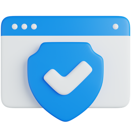 Verifizierte Website  3D Icon