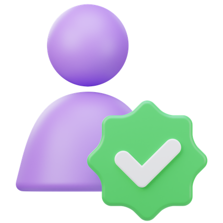 Verifizierter Benutzer  3D Icon